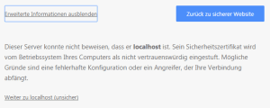 Chrome, erweiterte Einstellungen