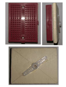 Breadboard für den Ultraschall Sensor.