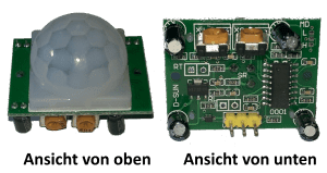 Ansicht des Pyroelektrischer Infrarot Motion Sensor