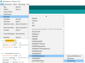 NodeMCU Beispiel HelloServer