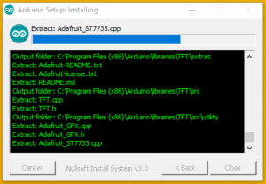 Arduino IDE Installieren Schritt4 details zu laufenden installation anzeigen