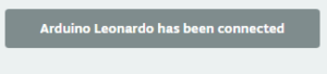 Arduino Leonardo connected
