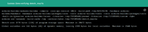 Arduino Web Editor - Verify Result -OK