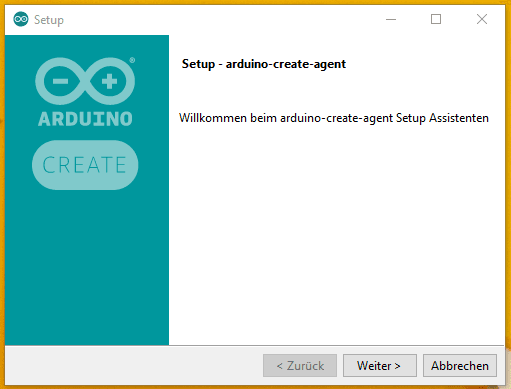 Arduino WebEditor Create Agent