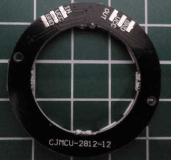 12bit NeoPixel Ring Ansicht hinten