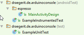 Ordnerstruktur für die Ablage der Testfälle.