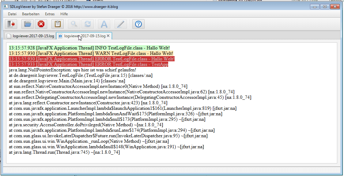 Tool SDLogFileViewer - Anischt 
