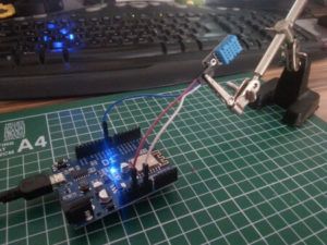 Aufbau Wemos D1 mit DHT11 Sensor