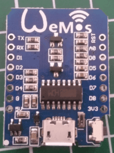 Wemos D1 Mini (Ansicht von oben)