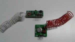 433Mhz Funksender / Empfänger mit Wickelantenne