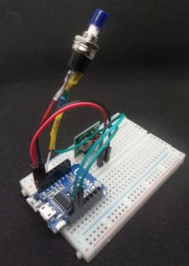 433MHz Funksender mit Taster am Wemos D1 mini.