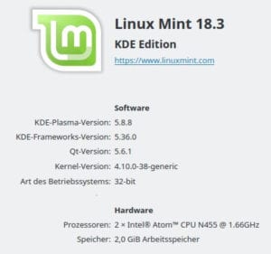 Technische Daten, Medion Akoya E1222