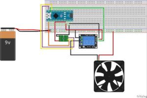 Schaltung Relais mit MAX6675