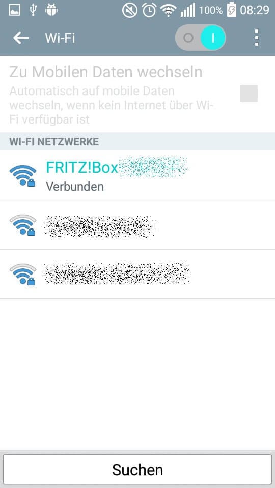 Verbindung zum Router wieder aufbauen.