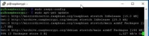 Update von Raspbian