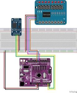 TM1638 mit RTC DS3231 - Schaltung