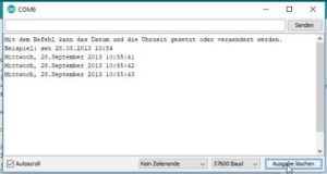 Arduino IDE - Ausgabe auf dem seriellen Monitor