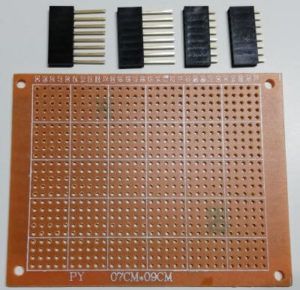 Lochrasterplatine, Buchsenleisten