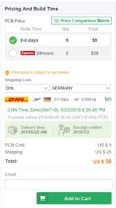 PCBWay - Preis Gutschein & Versandkosten