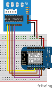 Schaltung - Wemos D1 Mini und Schrittmotor