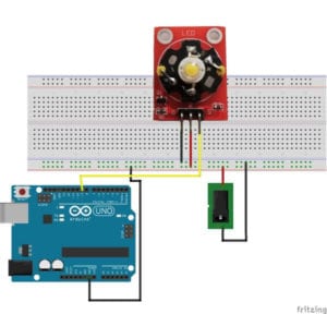 3 Watt High Power LED Modul am Arduino UNO