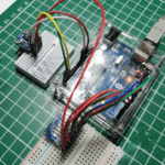 Adafruit APDS9960 Sensor am Arduino UNO mit LED Bar zur Richtungsanzeige.