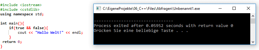 Abfrage mit zwei Bedingungen