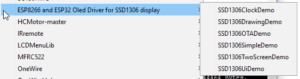 ESP OLED Display Bibliothek - Beispiele