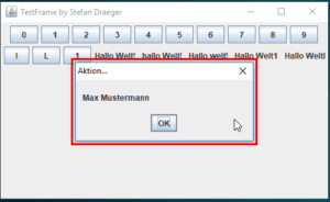 Dialog mit einem Rahmen
