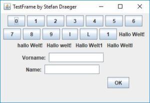 Oracle Java Swing Anwendung zum Testen des Testframeworks SikuliX