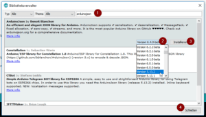 Installieren der Bibliothek 