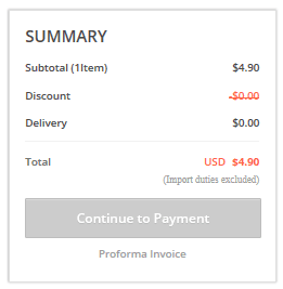 Seeedstudio - Abschluss der Bestellung