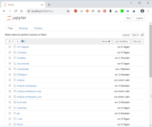 jupyter - Startseite