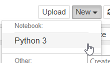 jupyter - neue Python 3 Datei erstellen