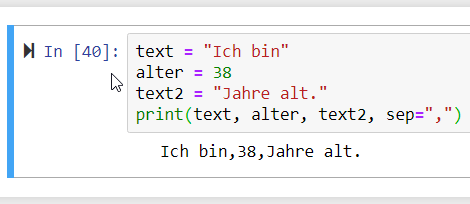 Python - Variablen, Zahlen und Strings