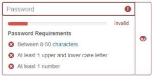 ThingSpeak - Regeln für das Passwort eines Benutzers