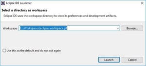 Eclipse - erstellen eines Workspaces
