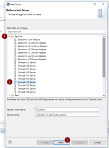 Eclipse Apache Tomcat als Server einrichten (Schritt 1)
