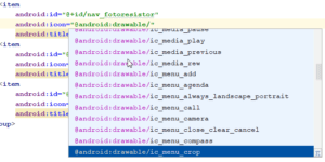 Neues Icon für einen Menüeintrag wählen
