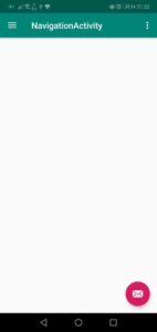 neue leere Seite für Navigation in der App