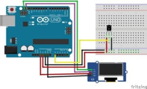 Schaltung - LM35DZ & 1,3