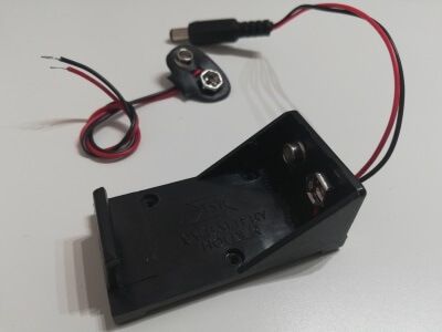 Adapter für 9V Block Batterie