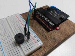 Aufbau - BBC micro:bit mit Piezo Buzzer