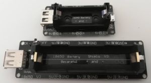 Batterieshields - Anschlüsse 5V, 3V und GND