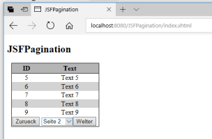 Pagination in einer JSF DataTable (Beitragbild)