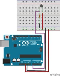 Arduino UNO - Thermistor (NTC-Widerstand) Schaltung