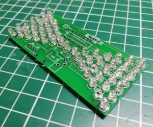 elektronische Sanduhr, Schritt 1 - LEDs angelötet