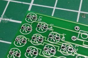 Symbol einer LED, auf der Platine