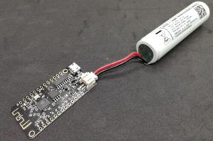 LiPo Batterie am ESP32 über JST-PH Buchse angeschlossen