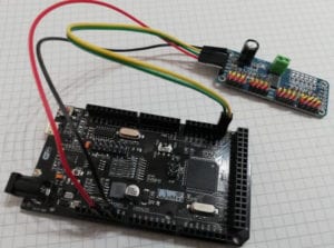 Servo Driver Modul PAC9685 am Mega